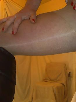 12P Sissy slut in lipstick, hose and hood.