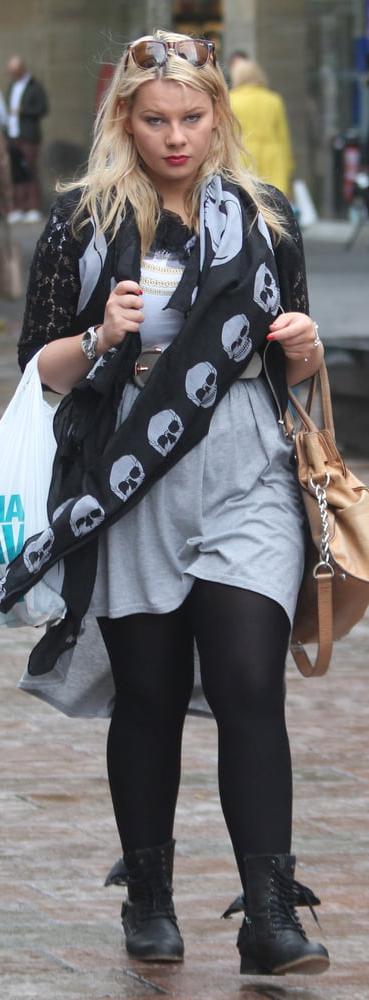 25P Street Pantyhose - Real Life Cunts-Next-Door