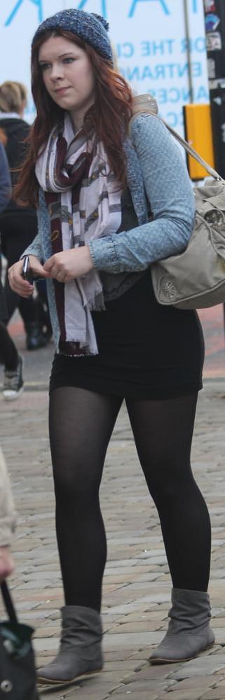 25P Street Pantyhose - Real Life Cunts-Next-Door