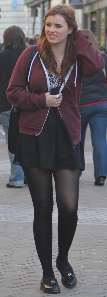25P Street Pantyhose - Real Life Cunts-Next-Door