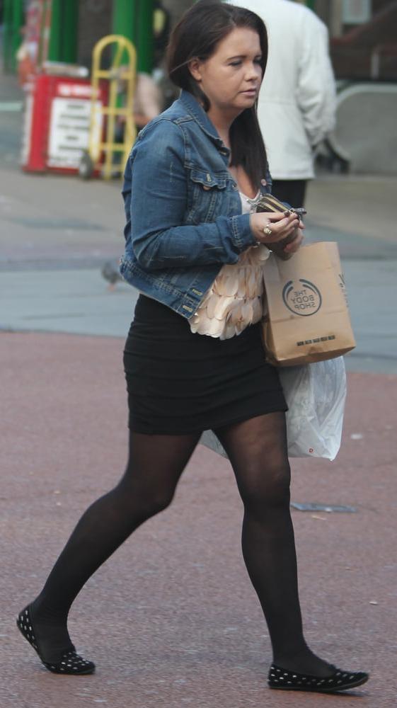 25P Street Pantyhose - Real Life Cunts-Next-Door