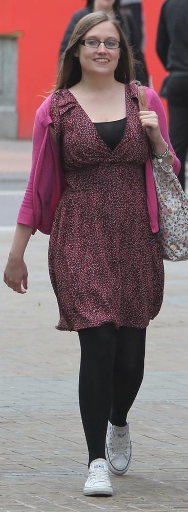25P Street Pantyhose - Real Life Cunts-Next-Door