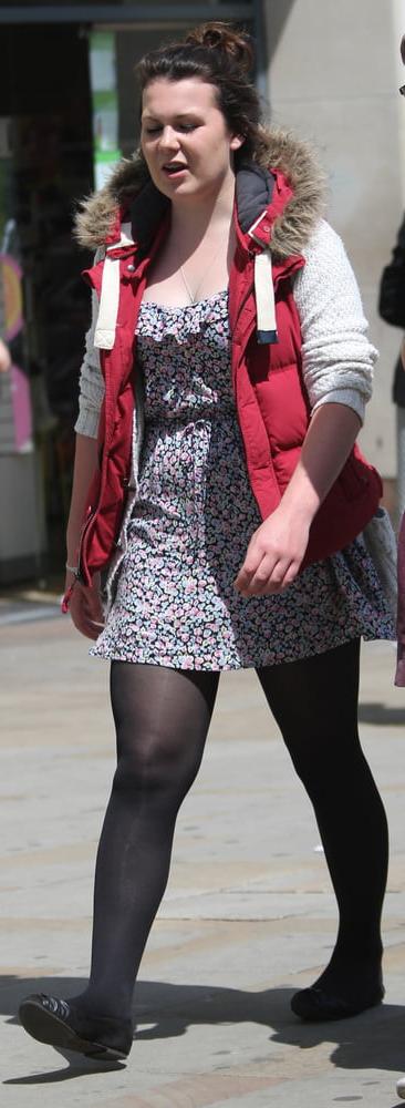 25P Street Pantyhose - Real Life Cunts-Next-Door