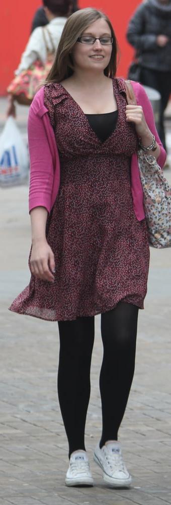 25P Street Pantyhose - Real Life Cunts-Next-Door