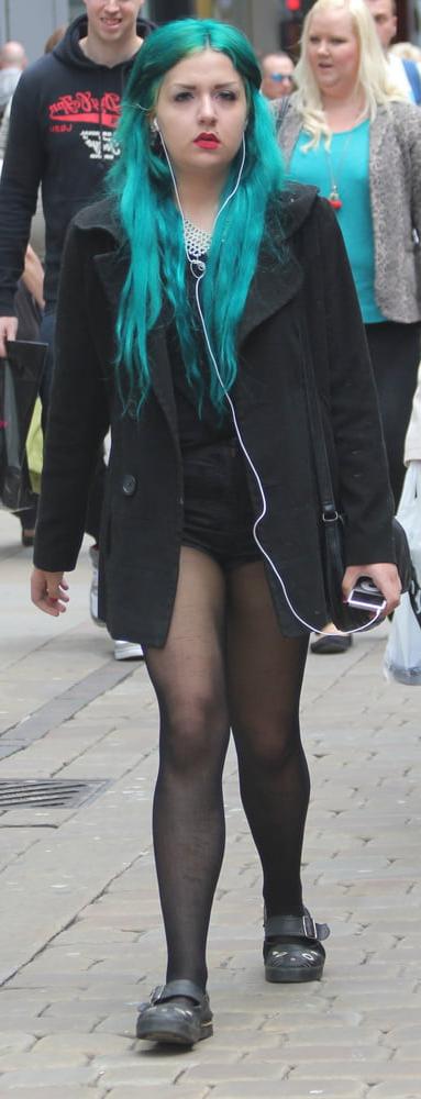 25P Street Pantyhose - Real Life Cunts-Next-Door