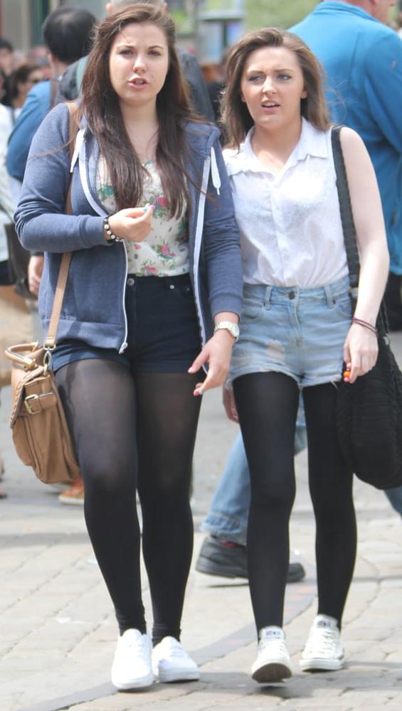 25P Street Pantyhose - Real Life Cunts-Next-Door