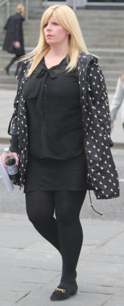 25P Street Pantyhose - Brit Pigs in Pantyhose 2 of 3