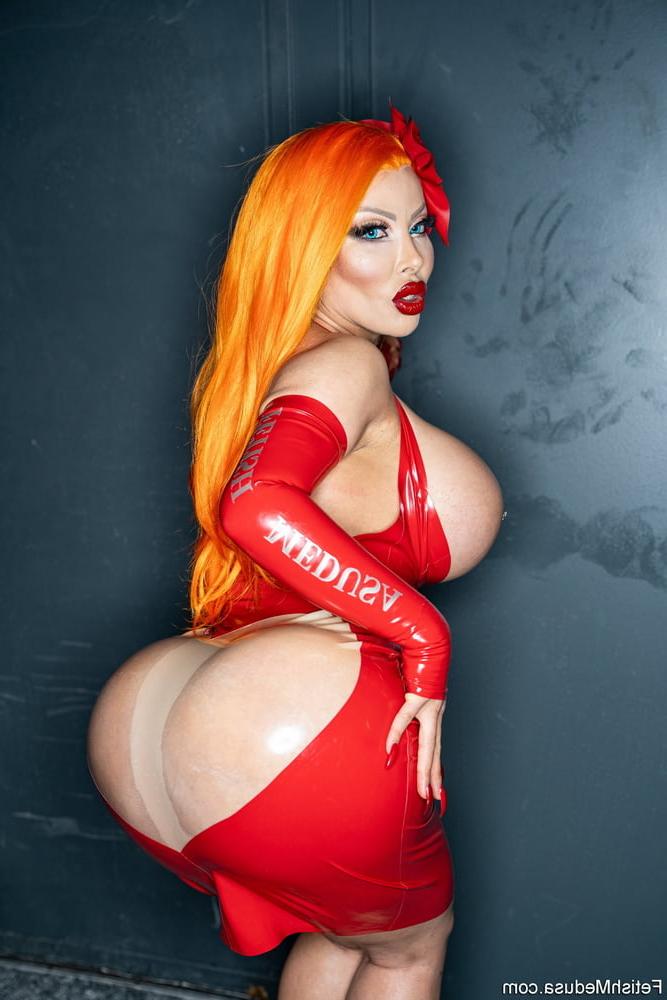 25P Jessica Rabbit Latex Dress