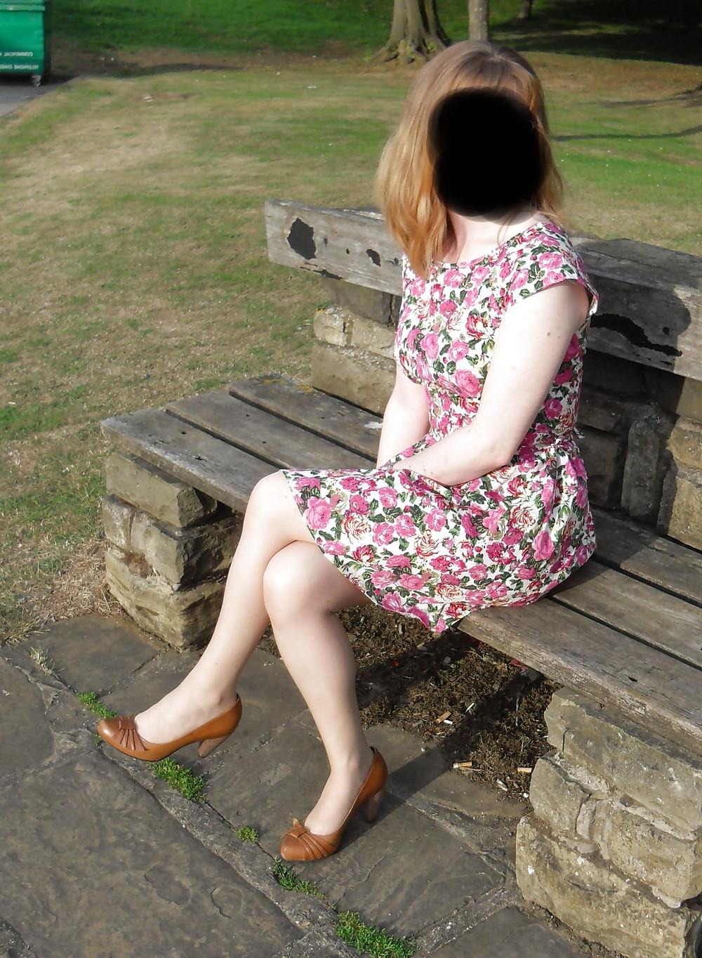8P Fliss  having a walk about in her summsr dress!!