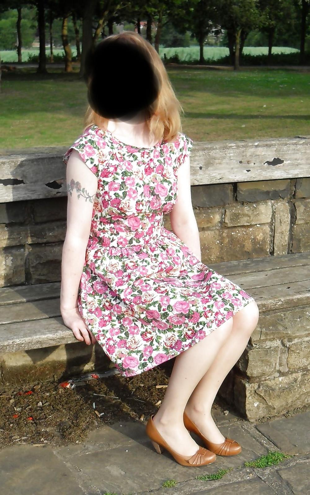 8P Fliss  having a walk about in her summsr dress!!
