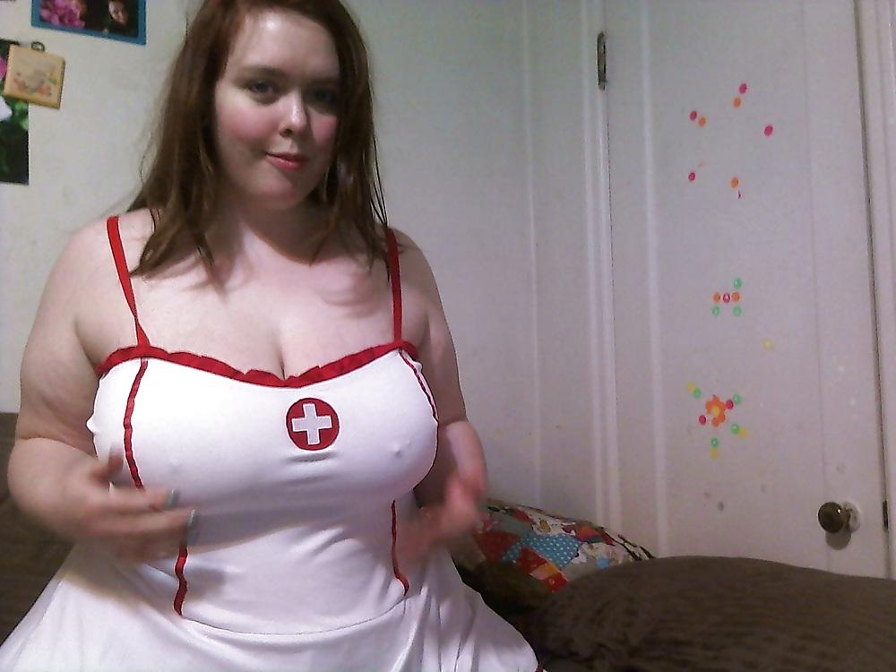 20P He likes the nurse costume a lot
