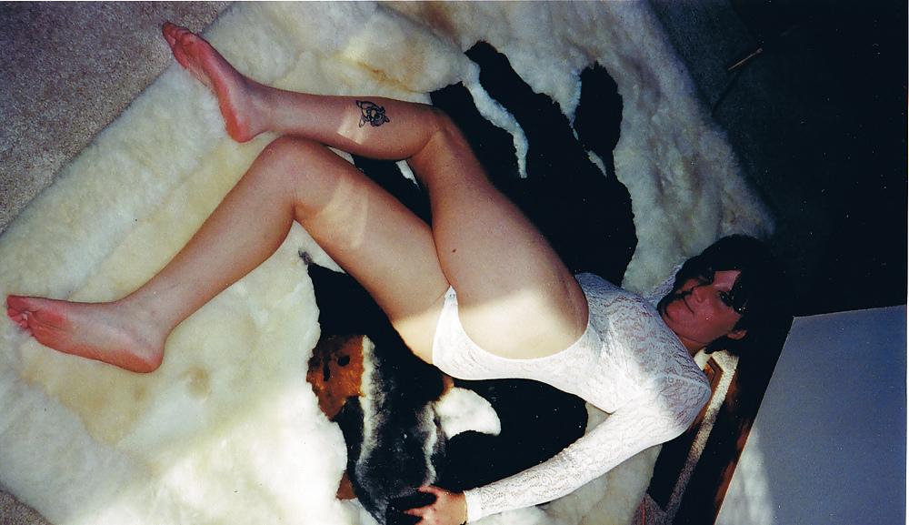 9P Wife's white body suit.