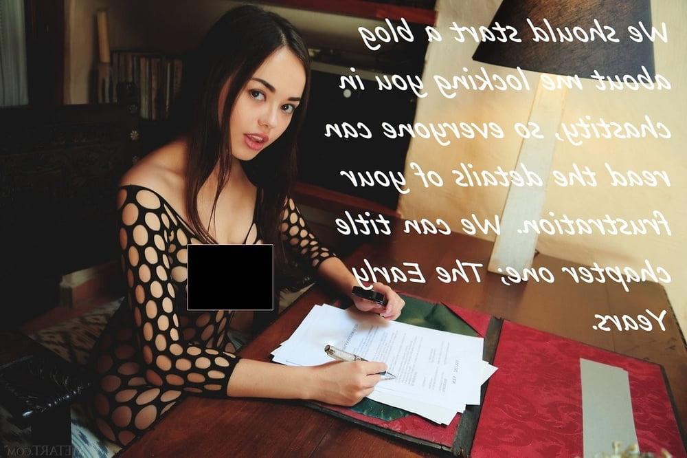 25P Chastity Captions &amp; Pictures 5
