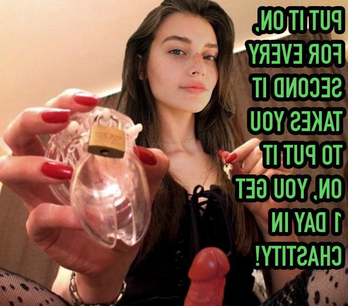 25P Chastity Captions &amp; Pictures 5