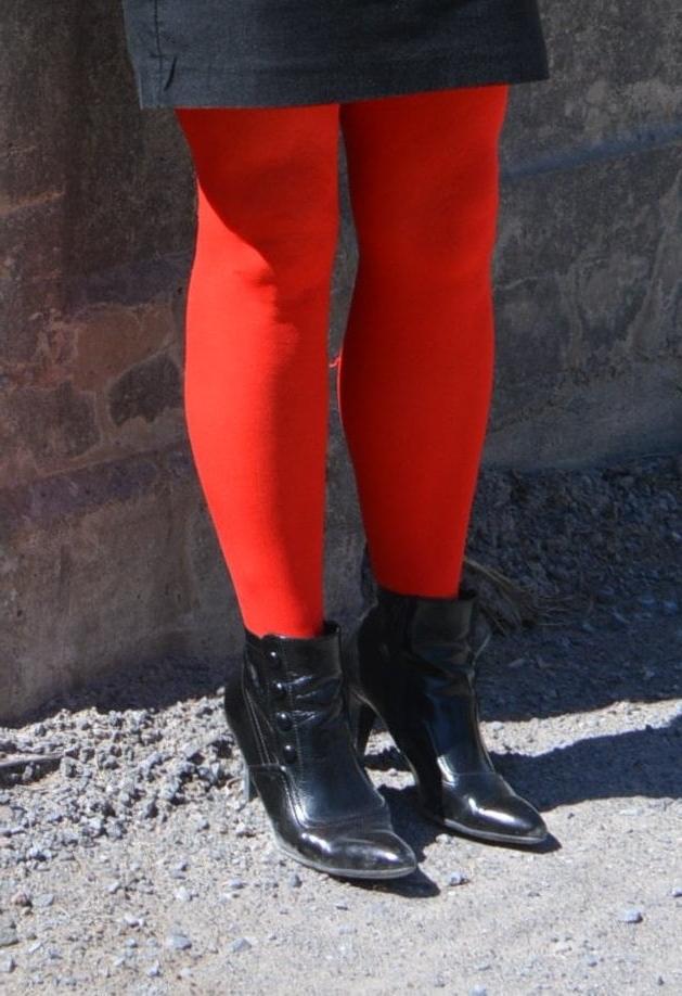 19P Red Sheer Garter Dress #6