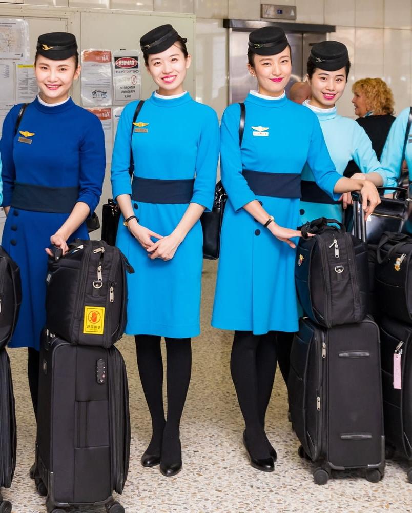 25P Asian Flight Attendants in Pantyhose Part 1