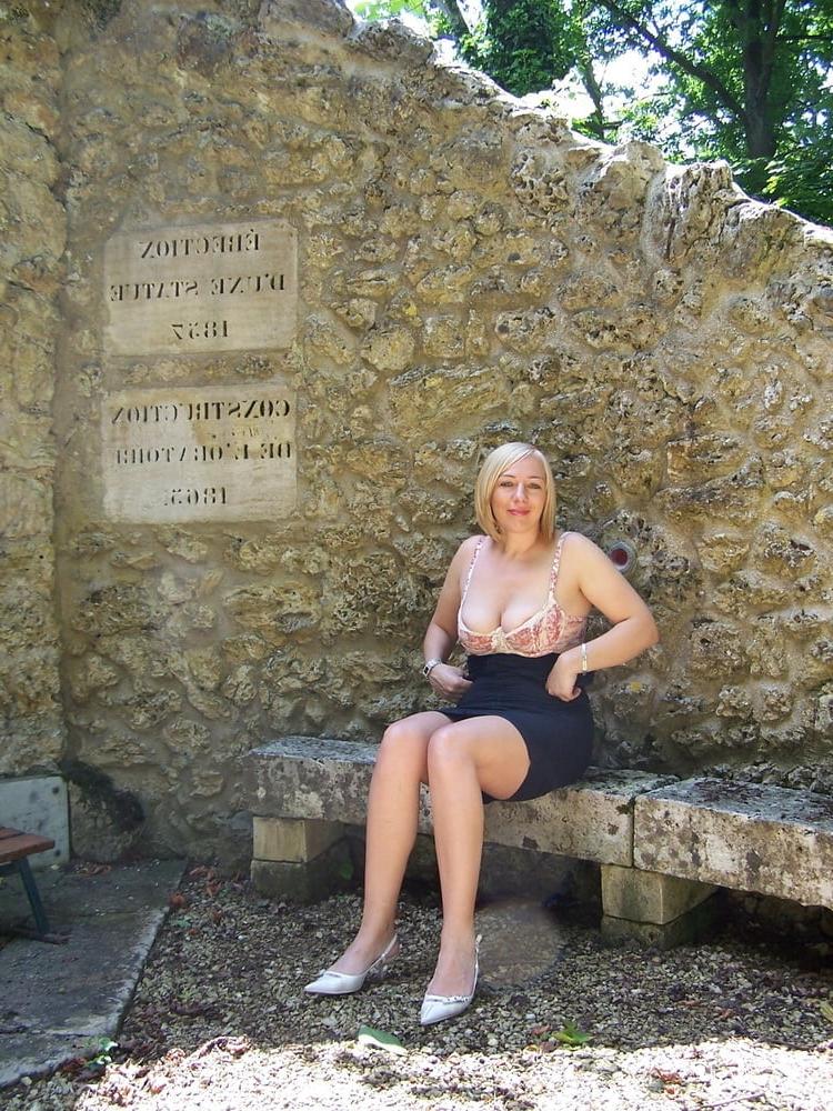 13P Blond Friend's ExWife naked in the Forest