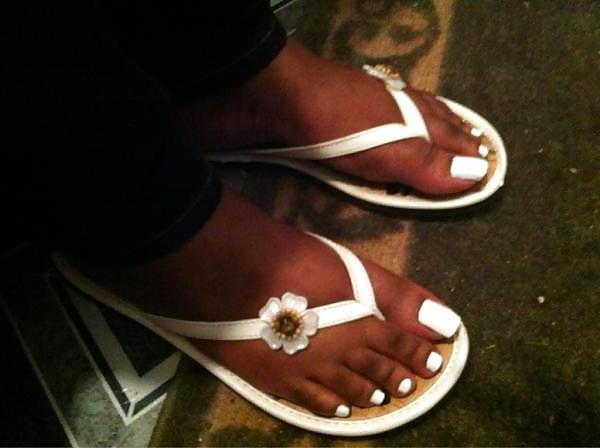 22P White Toes Footjob
