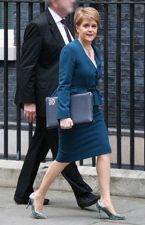 25P Nicola Sturgeon - Scotland's First Minister in Pantyhose