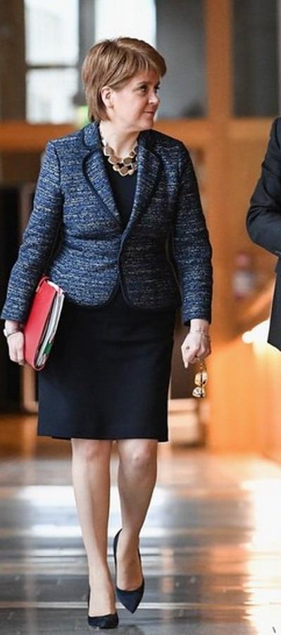 25P Nicola Sturgeon - Scotland's First Minister in Pantyhose