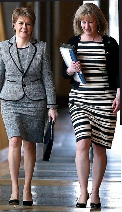 25P Nicola Sturgeon - Scotland's First Minister in Pantyhose