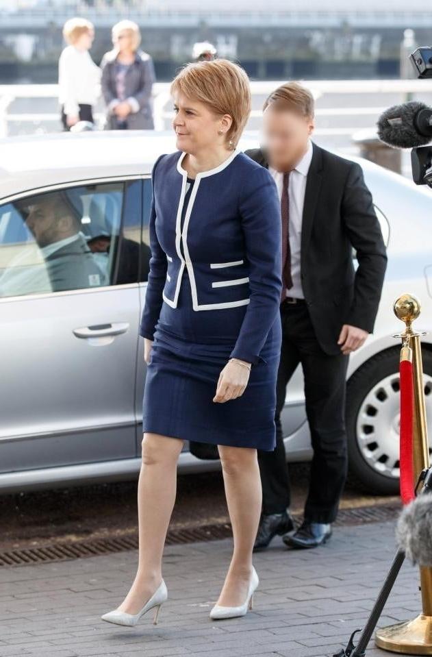 25P Nicola Sturgeon - Scotland's First Minister in Pantyhose