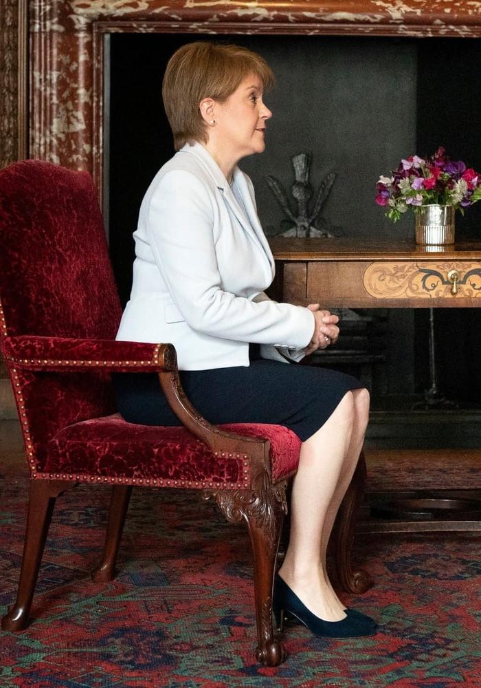 25P Nicola Sturgeon - Scotland's First Minister in Pantyhose