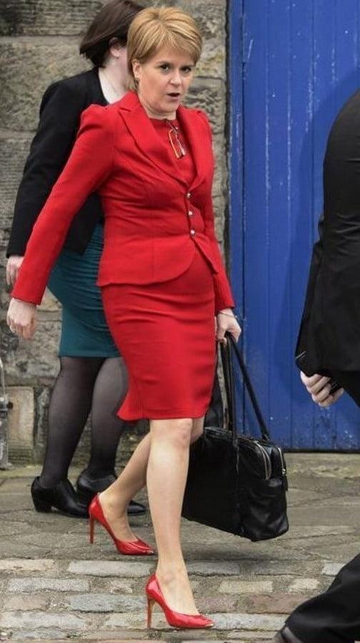 25P Nicola Sturgeon - Scotland's First Minister in Pantyhose