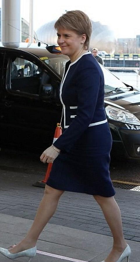 25P Nicola Sturgeon - Scotland's First Minister in Pantyhose