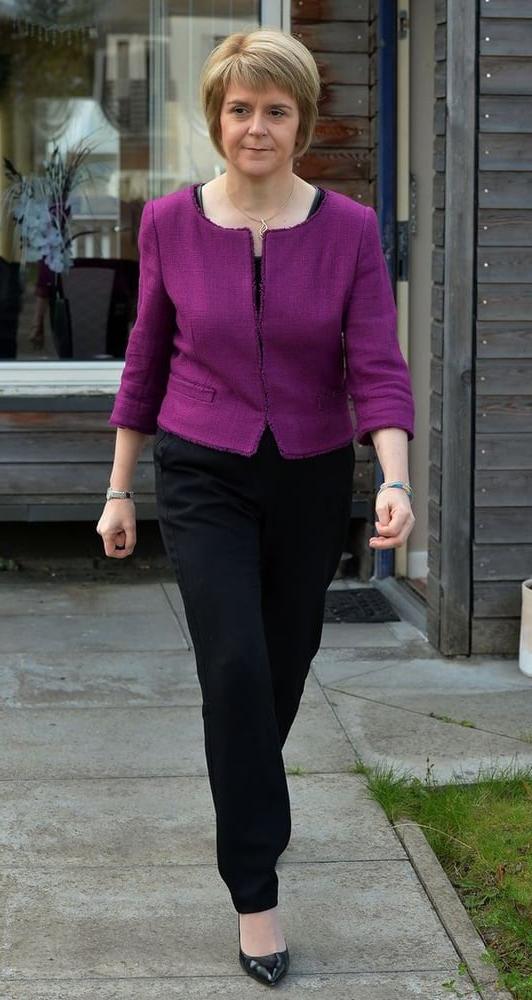 25P Nicola Sturgeon - Scotland's First Minister in Pantyhose