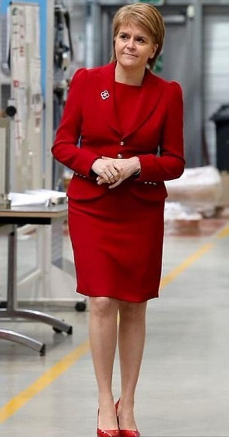 25P Nicola Sturgeon - Scotland's First Minister in Pantyhose