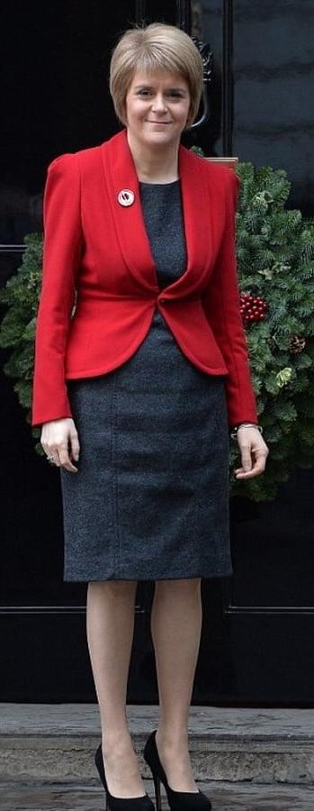 25P Nicola Sturgeon - Scotland's First Minister in Pantyhose