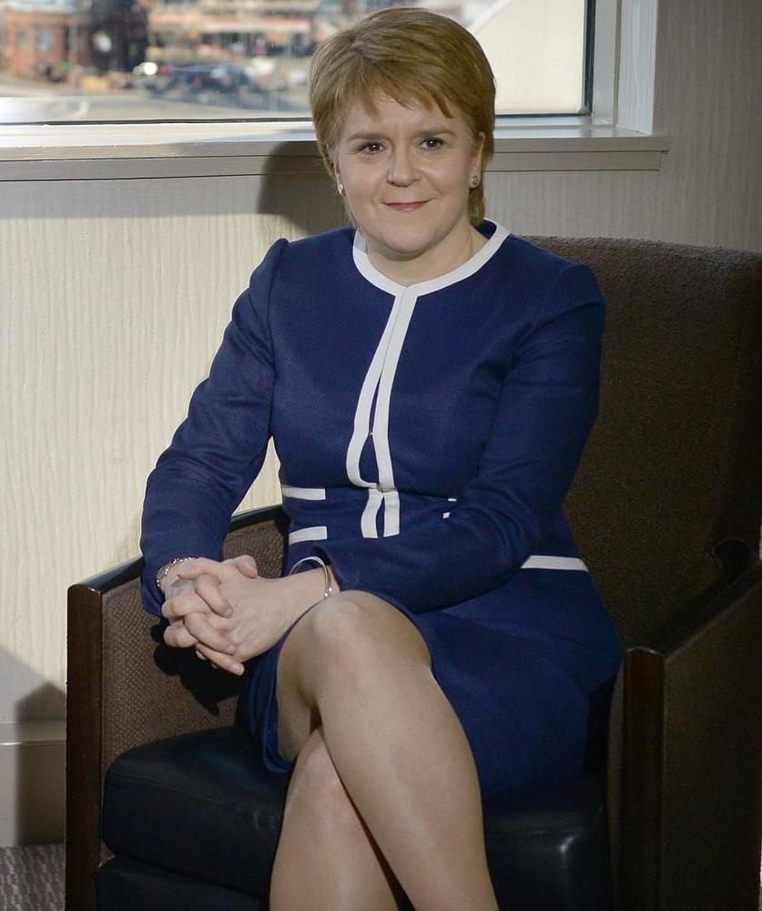 25P Nicola Sturgeon - Scotland's First Minister in Pantyhose
