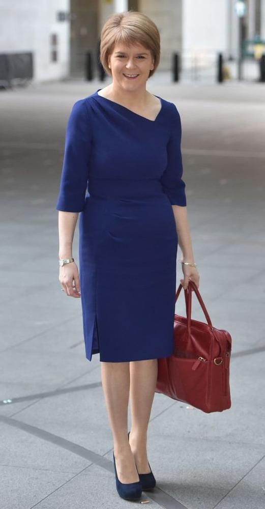 25P Nicola Sturgeon - Scotland's First Minister in Pantyhose