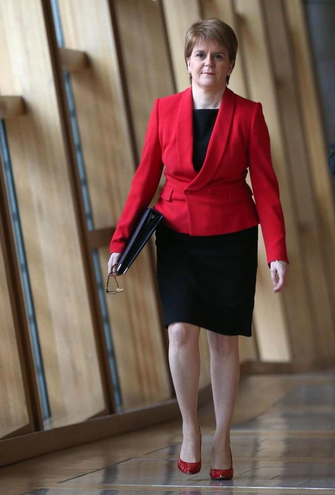 25P Nicola Sturgeon - Scotland's First Minister in Pantyhose
