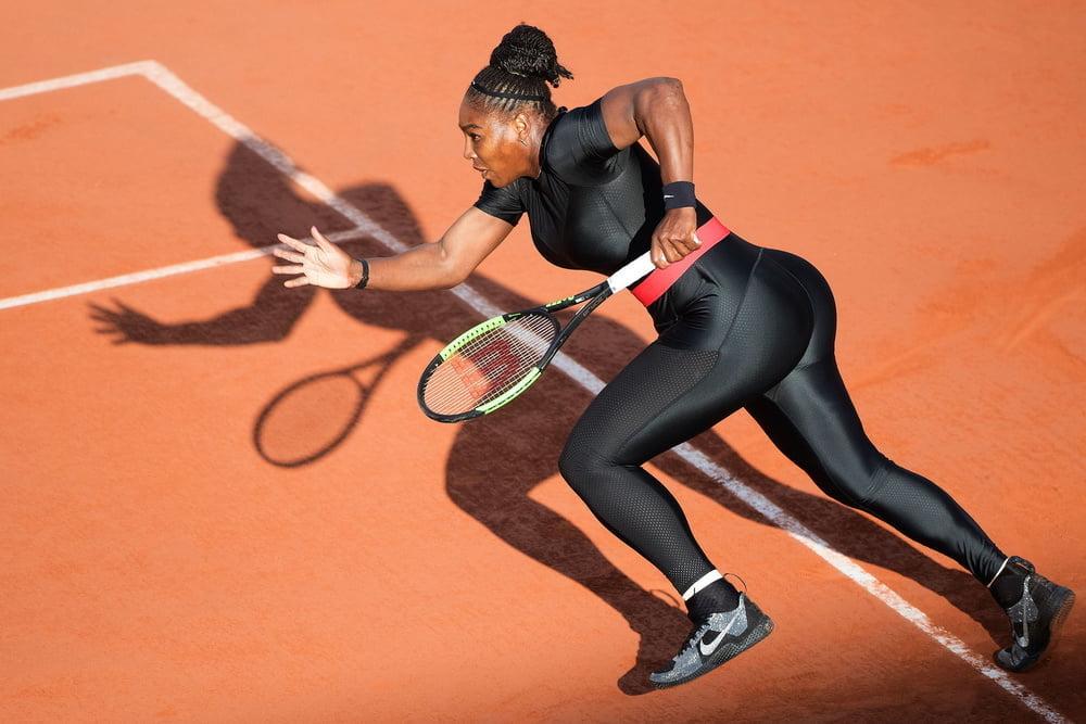 25P Serena Williams Fetter Fickarsch French open 2018