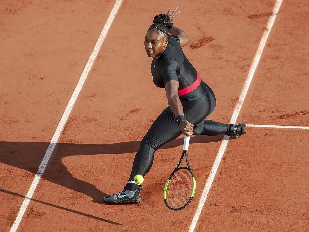 25P Serena Williams Fetter Fickarsch French open 2018