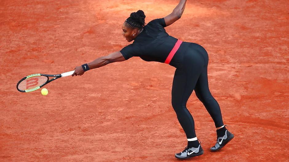 25P Serena Williams Fetter Fickarsch French open 2018