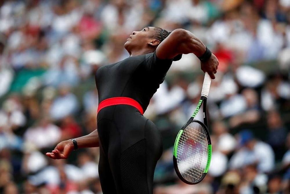 25P Serena Williams Fetter Fickarsch French open 2018