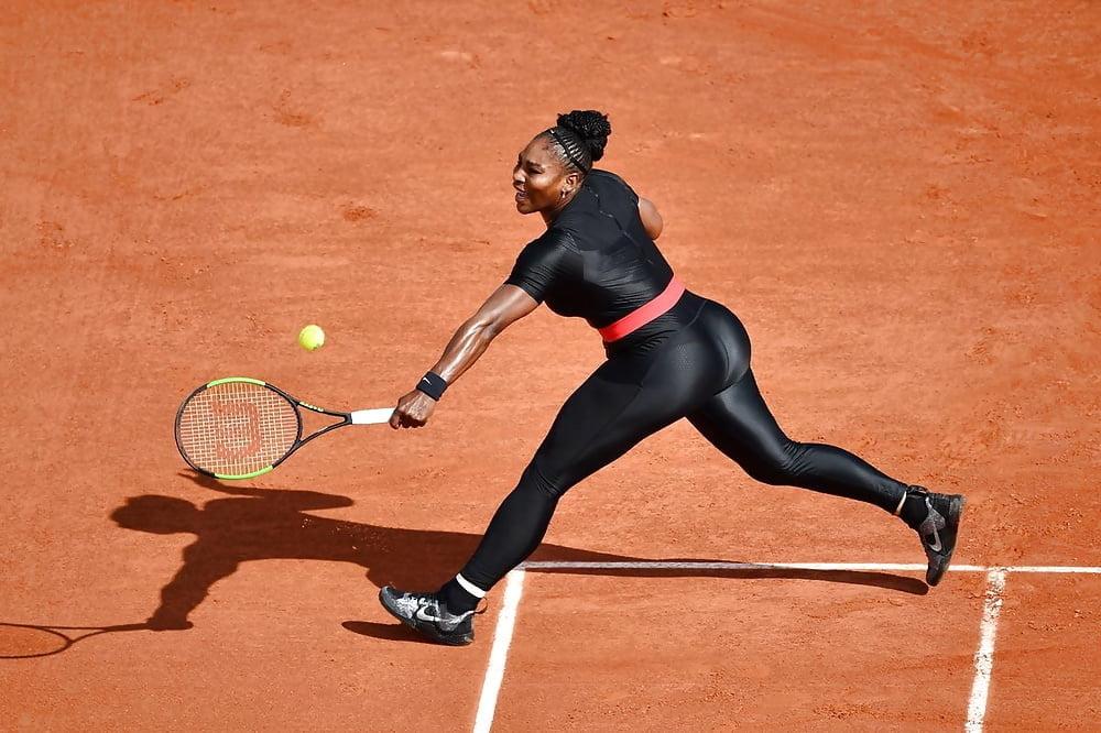 25P Serena Williams Fetter Fickarsch French open 2018