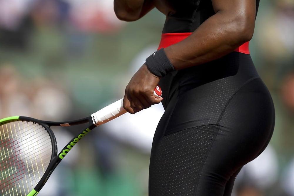 25P Serena Williams Fetter Fickarsch French open 2018