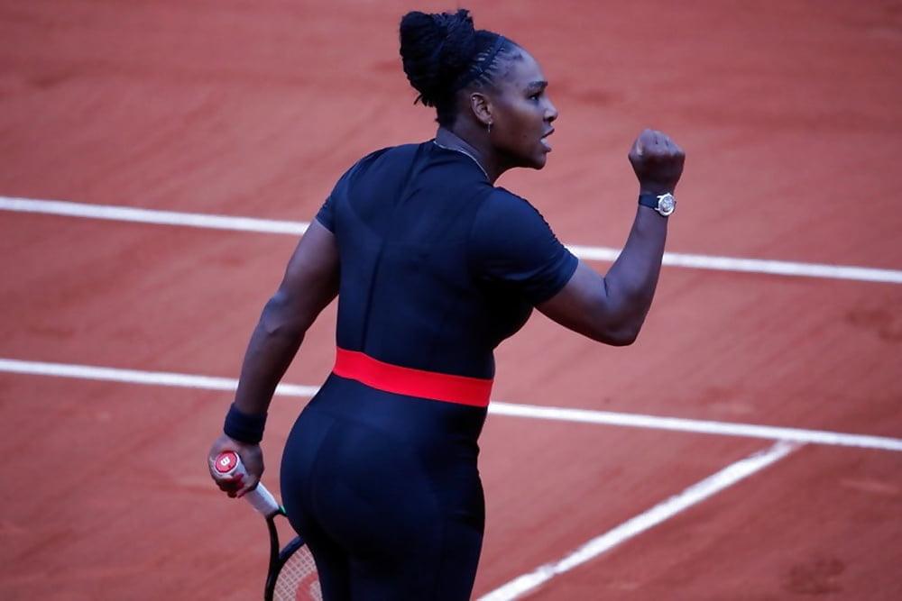 25P Serena Williams Fetter Fickarsch French open 2018