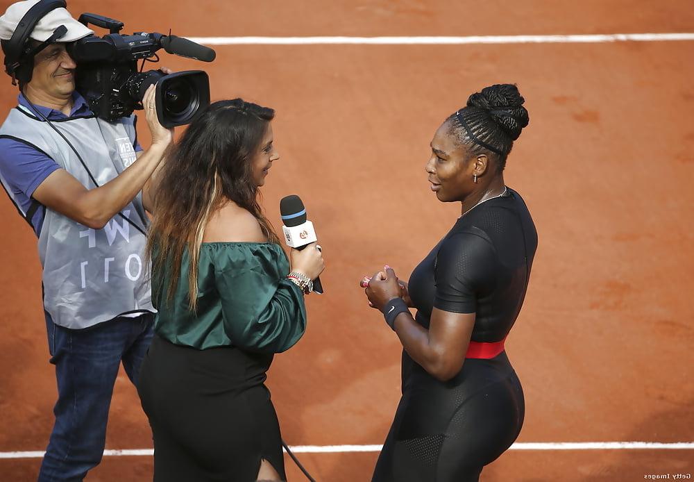 25P Serena Williams Fetter Fickarsch French open 2018