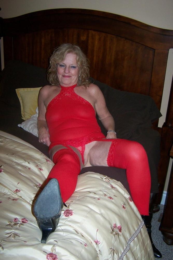 25P Red Sheer Garter Dress #