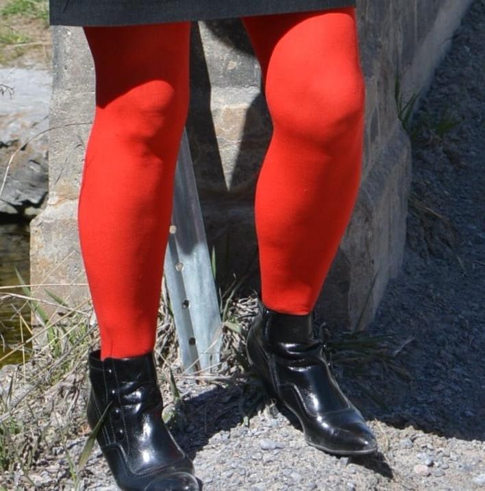 25P Red Sheer Garter Dress #2