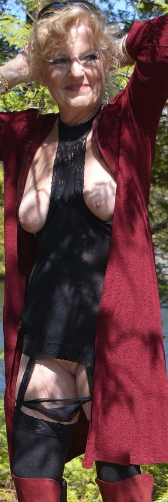 25P Black Stretched Dress with nylons #2