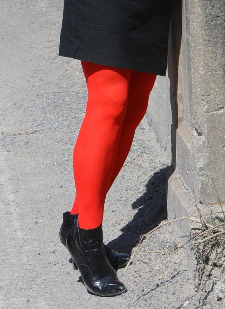 20P Red Sheer Garter Dress #2