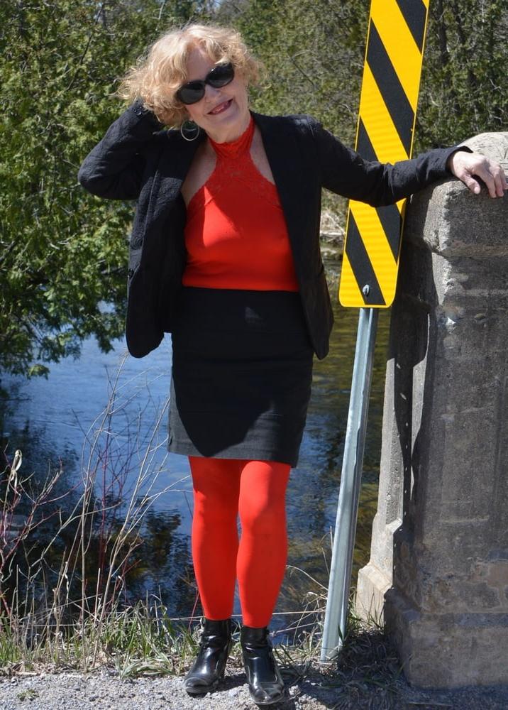 20P Red Sheer Garter Dress #2