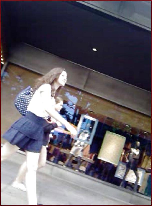 17P So sweet teen with long legs and dark blue tanga