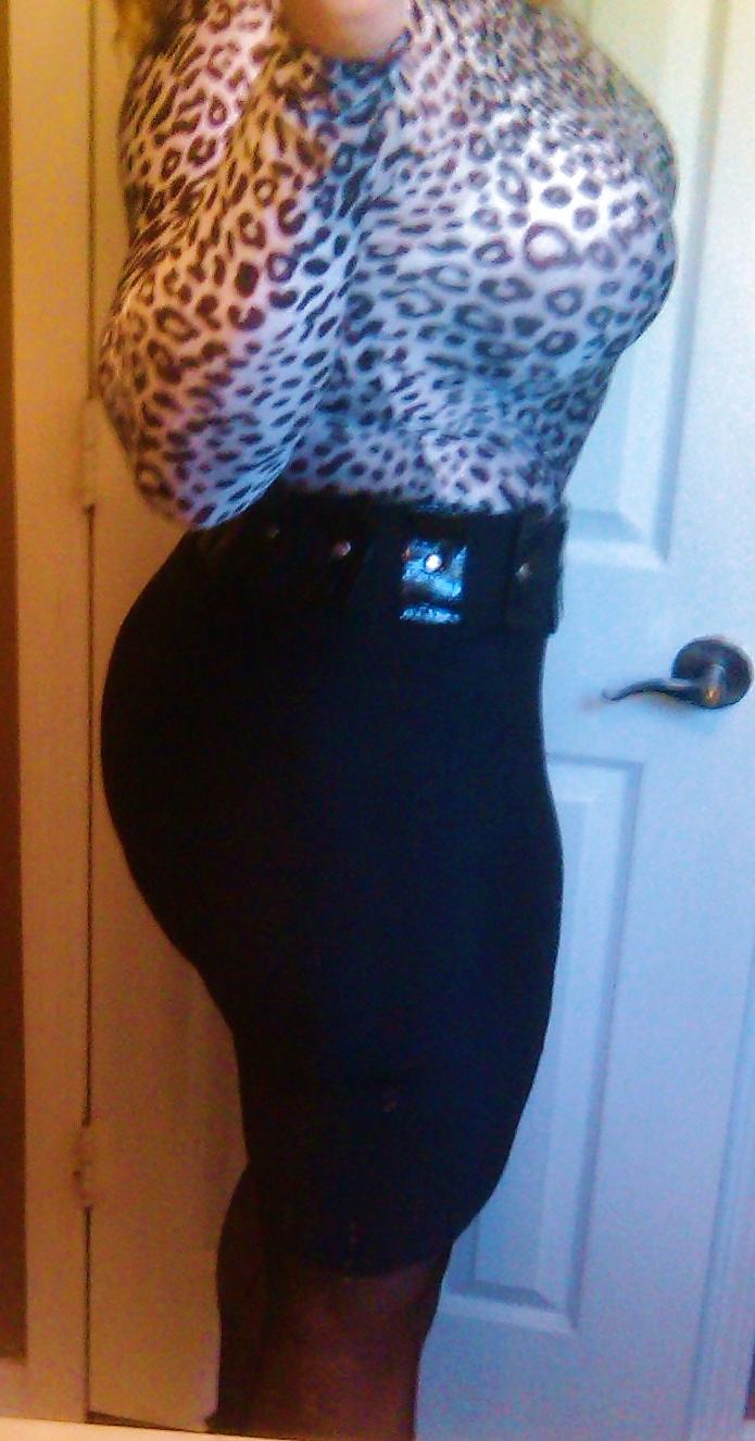 8P Dressing 4 work (Maybe a peak under tight skirt??)